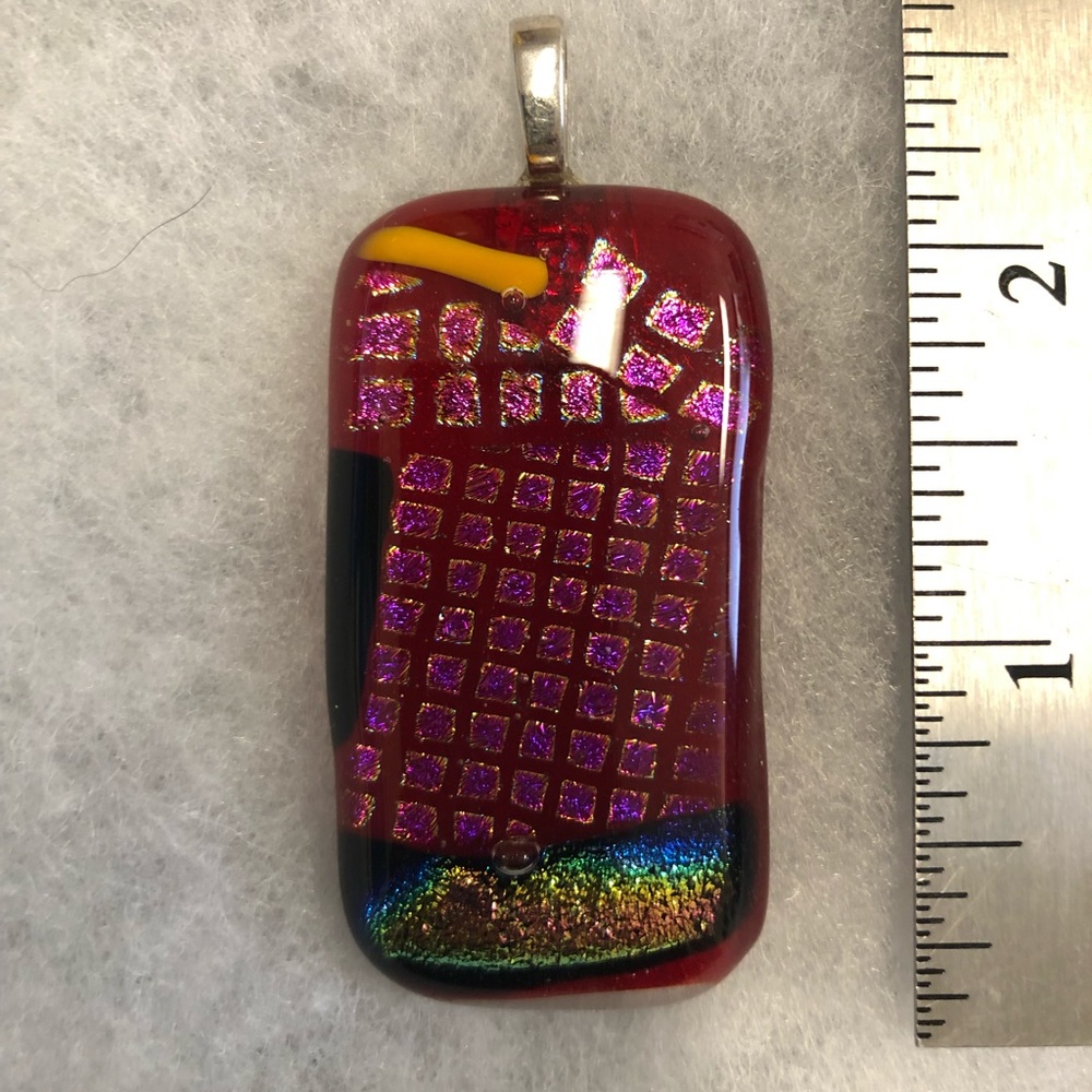 Glass Blown Puzzle Pendant